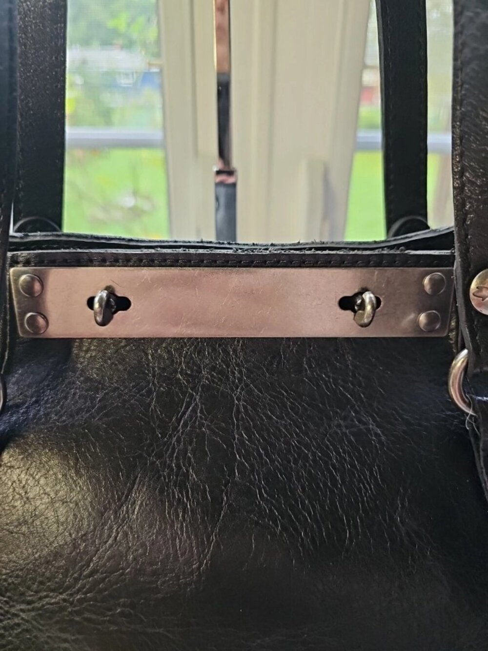 Patricia Nash Benvenuto Large Black Leather Tote Shoulder Bag - Picture 2 of 7
